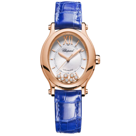 HAPPY SPORT 31 MM ETHICAL ROSE GOLD WITH SILVER DIAL
