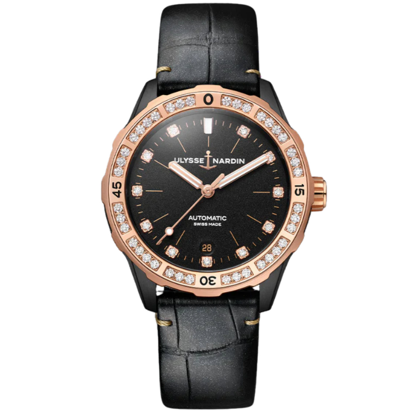 DIVER 39 MM ROSE GOLD WITH BLACK DIAL