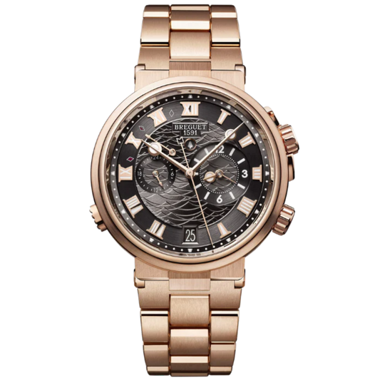 MARINE ALARME MUSICALE 5547 40 MM ROSE GOLD WITH SUNBURST SLATE GREY DIAL
