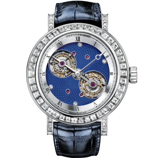 DOUBLE TOURBILLON 5349 50 MM PLATINUM WITH BLUE ENAMEL COATING DIAL