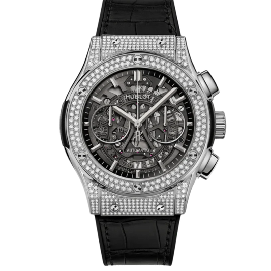 CLASSIC FUSION 45 MM AEROFUSION TITANIUM PAVÉ