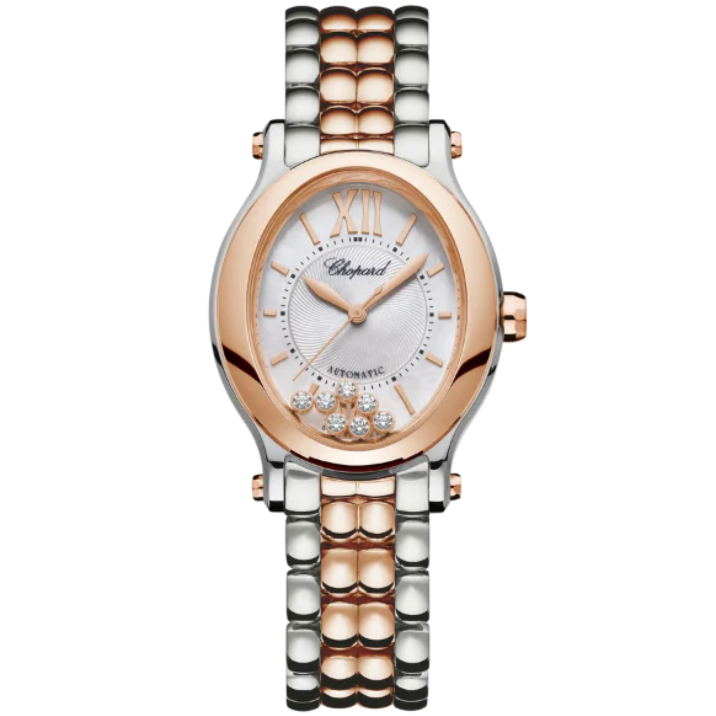 HAPPY SPORT 31 MM ETHICAL ROSE GOLD - LUCENT STEEL™ WITH SILVER DIAL
