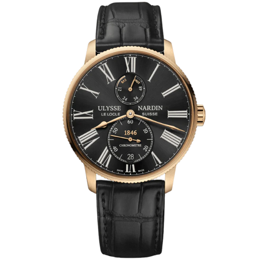 MARINE TORPILLEUR 42 MM ROSE GOLD WITH BLACK DIAL