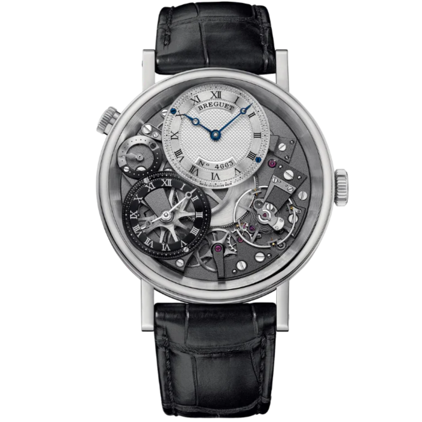 TRADITION 7067 40 MM WHITE GOLD WITH SILVER DIAL