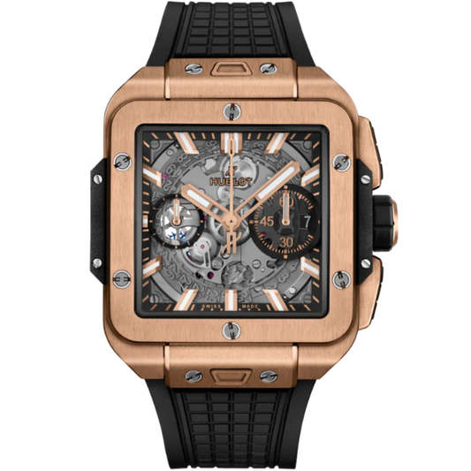 SQUARE BANG 42 MM UNICO KING GOLD