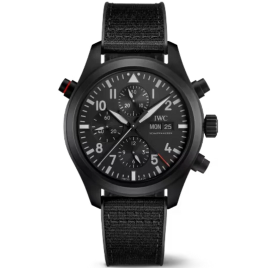 PILOT’S WATCH DOUBLE CHRONOGRAPH TOP GUN 44 MM CERATANIUM® WITH BLACK DIAL