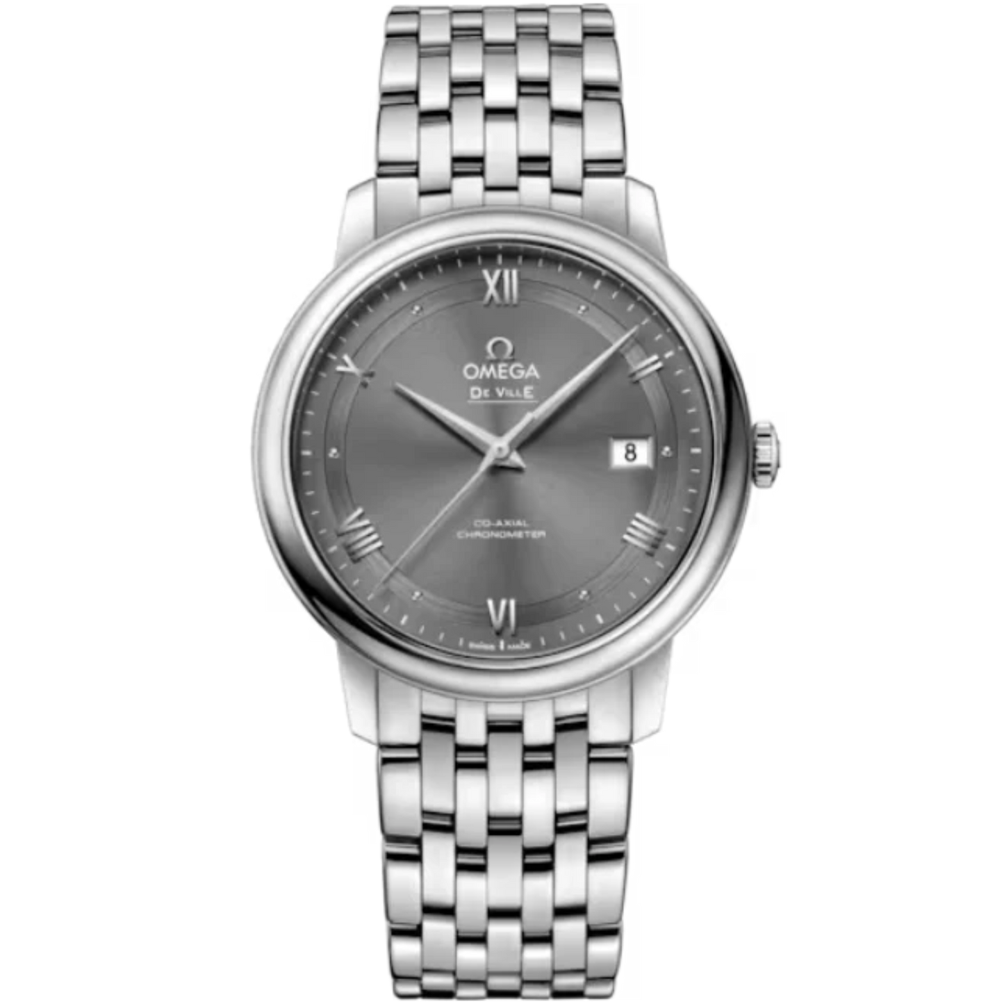 DE VILLE PRESTIGE 39 MM STAINLESS STEEL WITH GREY DIAL