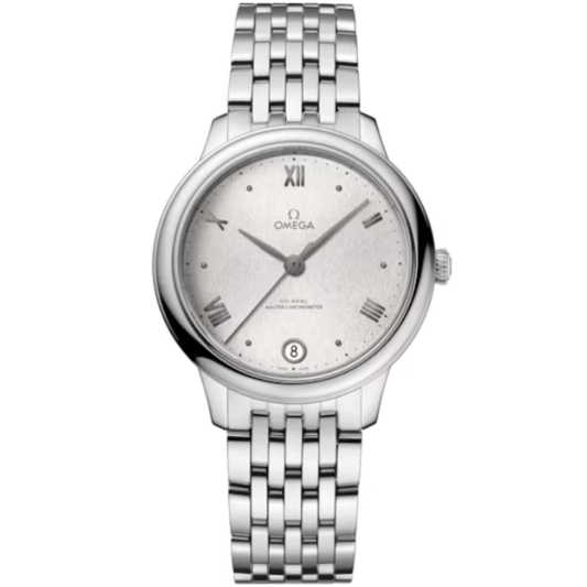 DE VILLE PRESTIGE 34 MM STAINLESS STEEL WITH SILVER DIAL