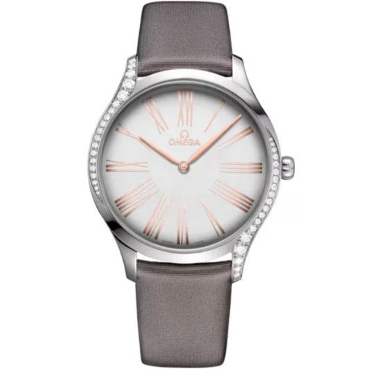 DE VILLE TRÉSOR 39 MM STAINLESS STEEL WITH SILVER DIAL