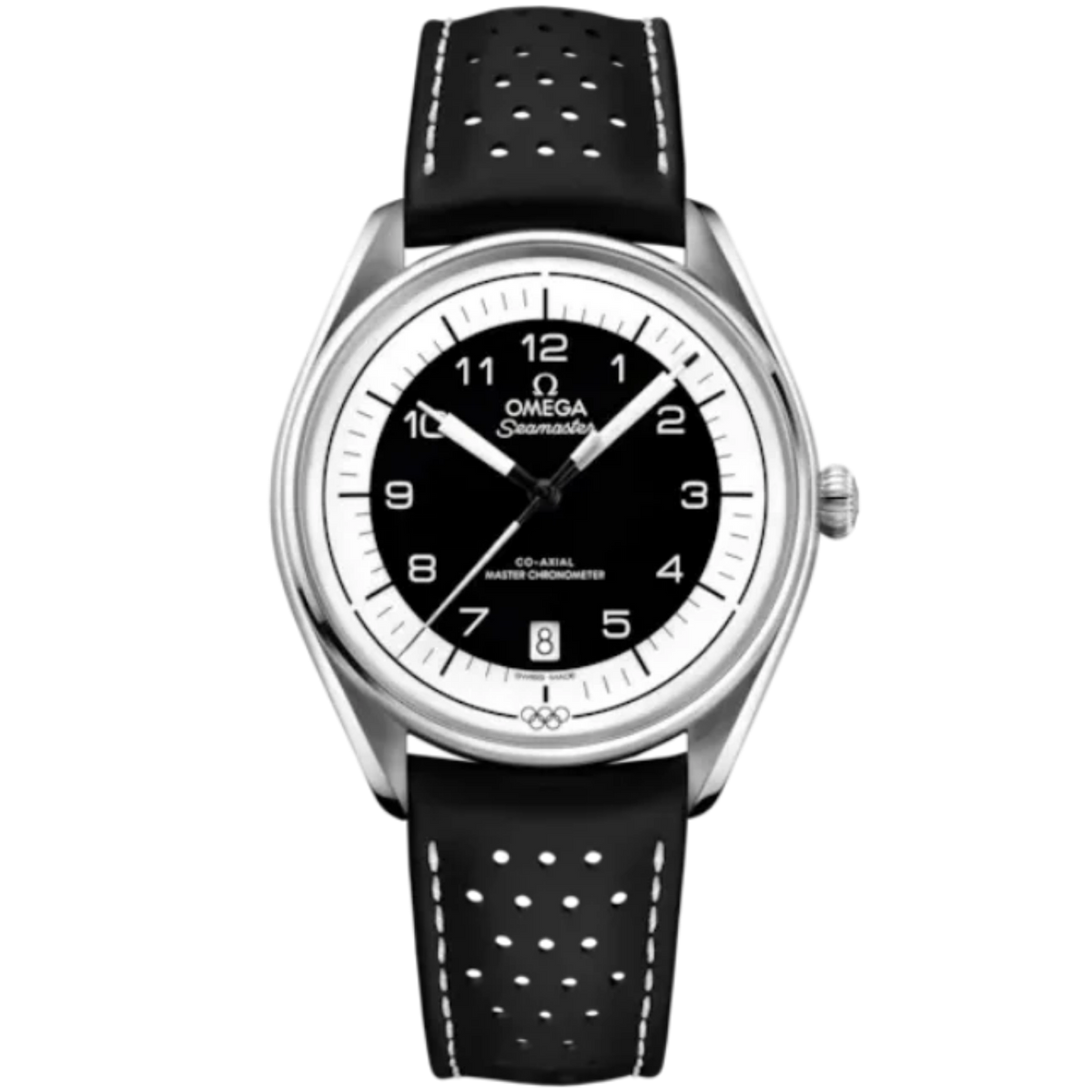 SEAMASTER OLYMPIC OFFICIAL TIMEKEEPER 39 MM STAINLESS STEEL WITH BLACK ...