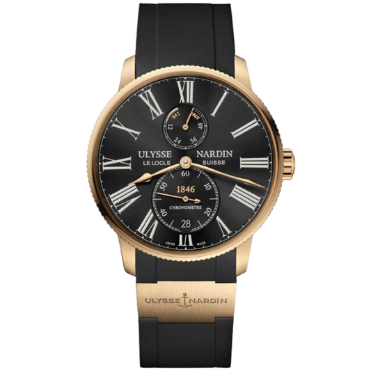 MARINE TORPILLEUR 42 MM ROSE GOLD WITH BLACK DIAL
