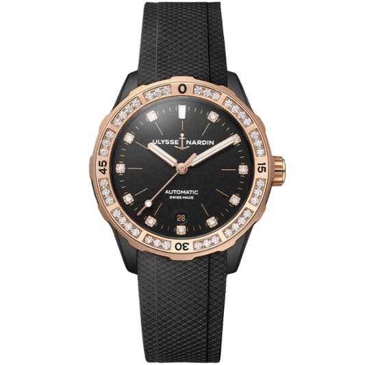 DIVER 39 MM ROSE GOLD WITH BLACK DIAL