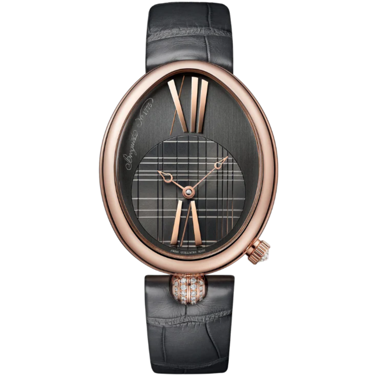 REINE DE NAPLES 8968 43 MM 18K ROSE GOLD WITH ANTHRACITE DIAL