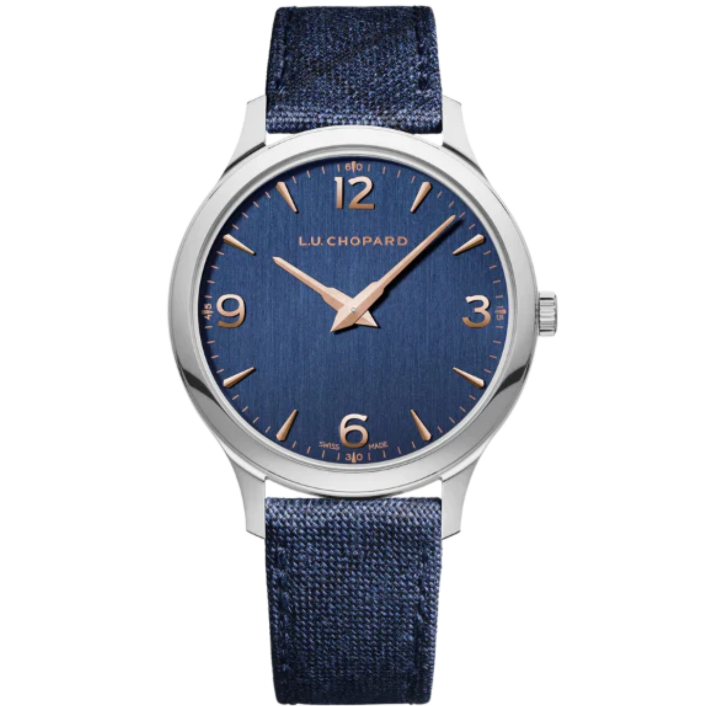 L.U.C XP 40 MM LUCENT STEEL™ WITH BLUE DIAL