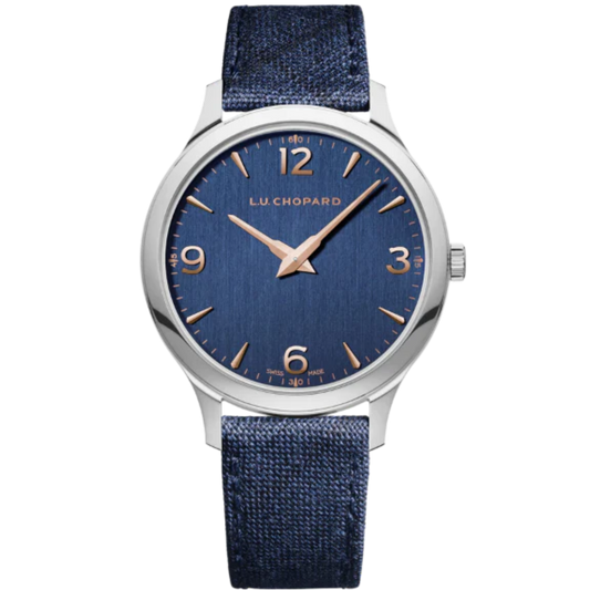 L.U.C XP 40 MM LUCENT STEEL™ WITH BLUE DIAL