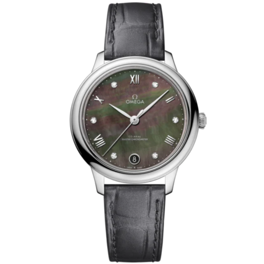 DE VILLE PRESTIGE 34 MM STAINLESS STEEL WITH GREY MOTHER OF PEARL DIAL