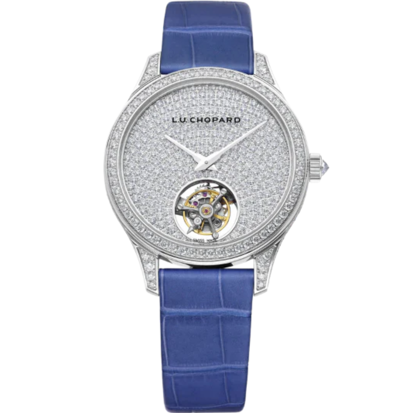 L.U.C FLYING T TWIN LADIES LIMITED EDITION 35 MM PLATINUM WITH WHITE DIAL