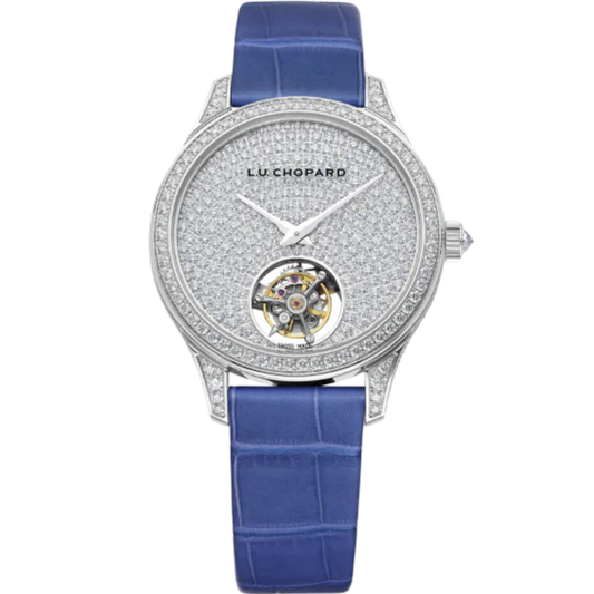 L.U.C FLYING T TWIN LADIES LIMITED EDITION 35 MM PLATINUM WITH WHITE DIAL