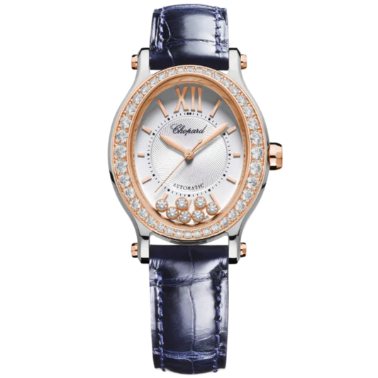 HAPPY SPORT 31 MM ETHICAL ROSE GOLD - LUCENT STEEL™ WITH SILVER DIAL