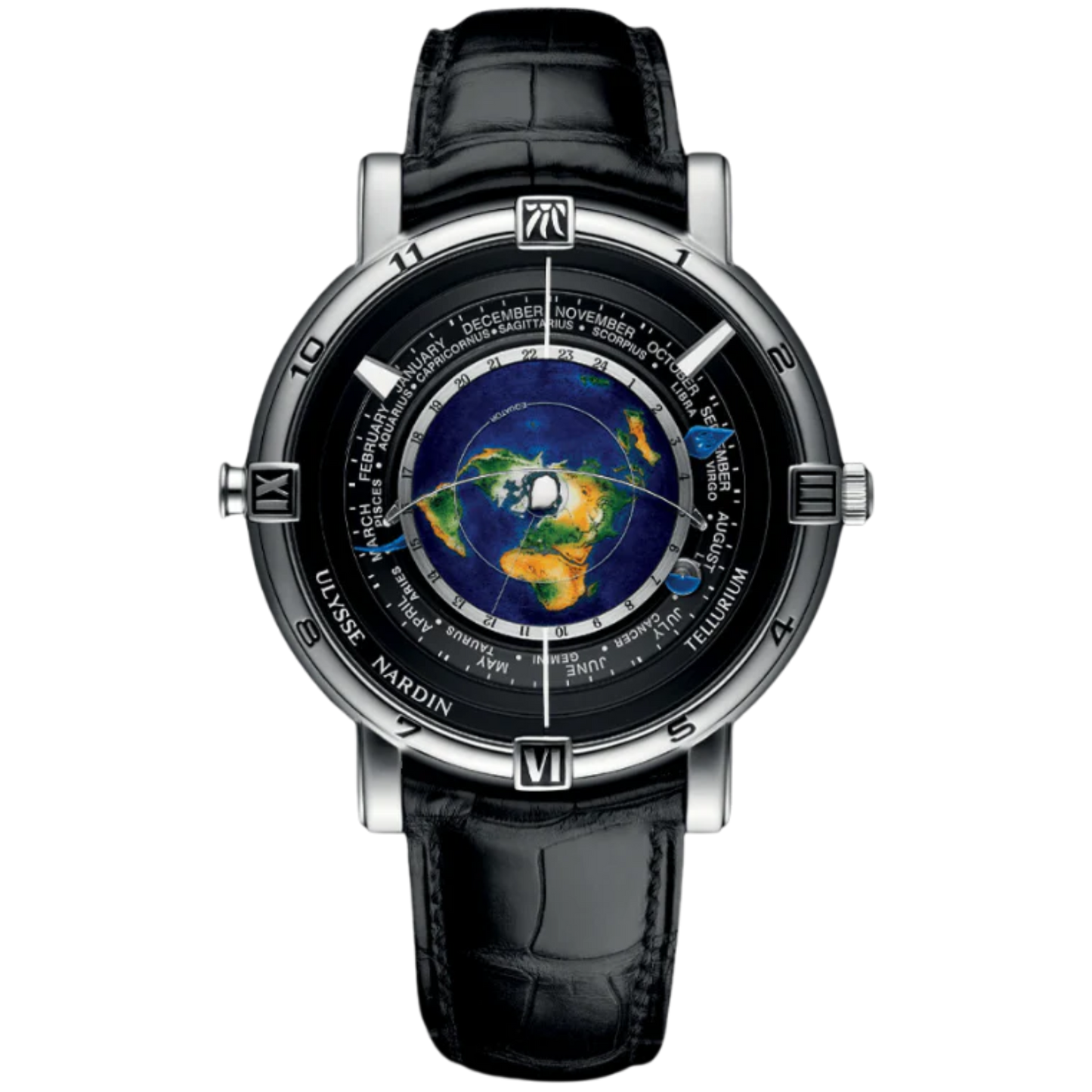 TRILOGY 43 MM PLATINUM WITH BLACK DIAL