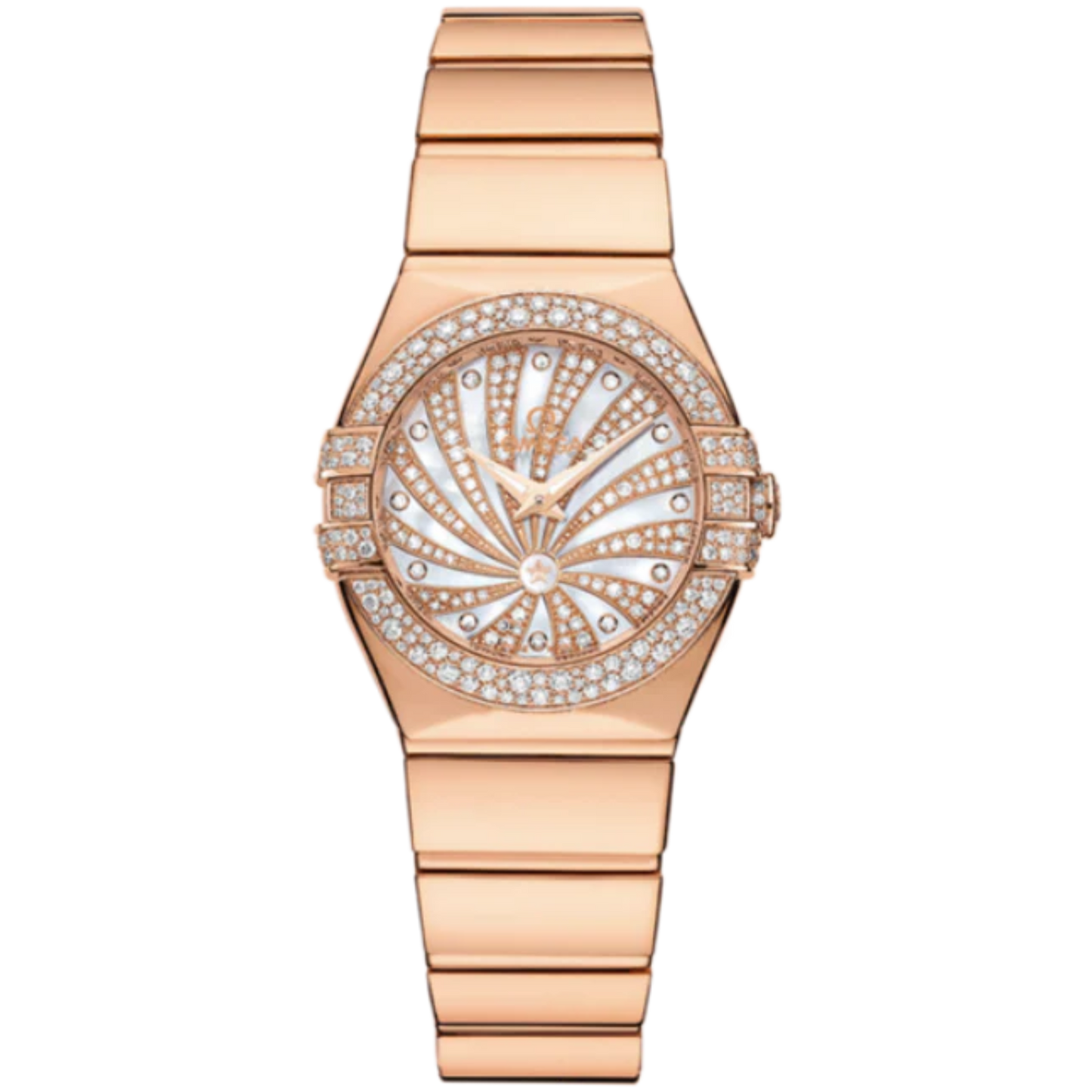 CONSTELLATION 24 MM RED GOLD WITH MOTHER OF PEARL DIAL