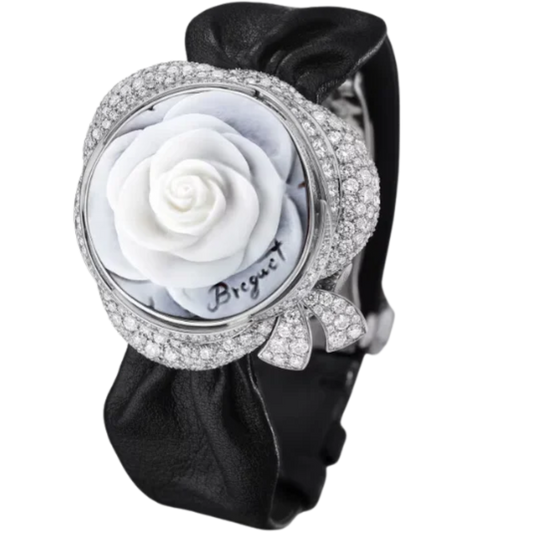 SECRET DE LA REINE GJ24BB8548DDC3 31 MM WHITE GOLD WITH WHITE DIAL