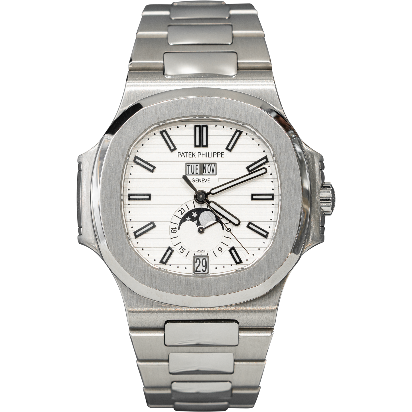 Patek Philippe Nautilus Ref. 5726/1A Stainless Steel White Dial Moonphase