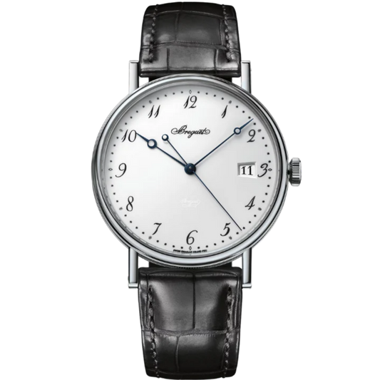 CLASSIQUE 5177 38 MM WHITE GOLD WITH WHITE "GRAND FEU" ENAMEL DIAL