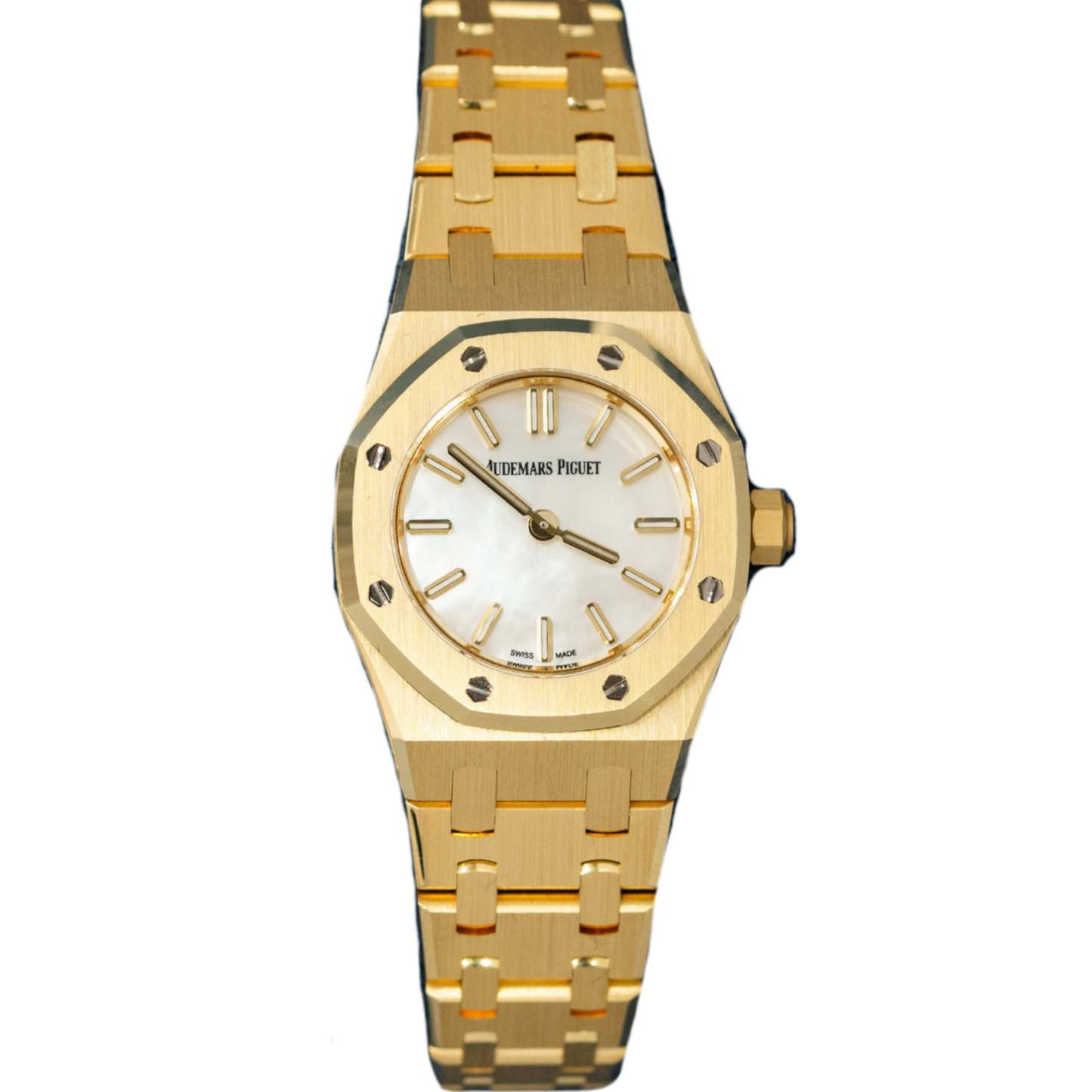 Audemars Piguet Royal Oak Mini Ref. 67630BA.OO.1312BA.03-B Yellow Gold MOP Dial