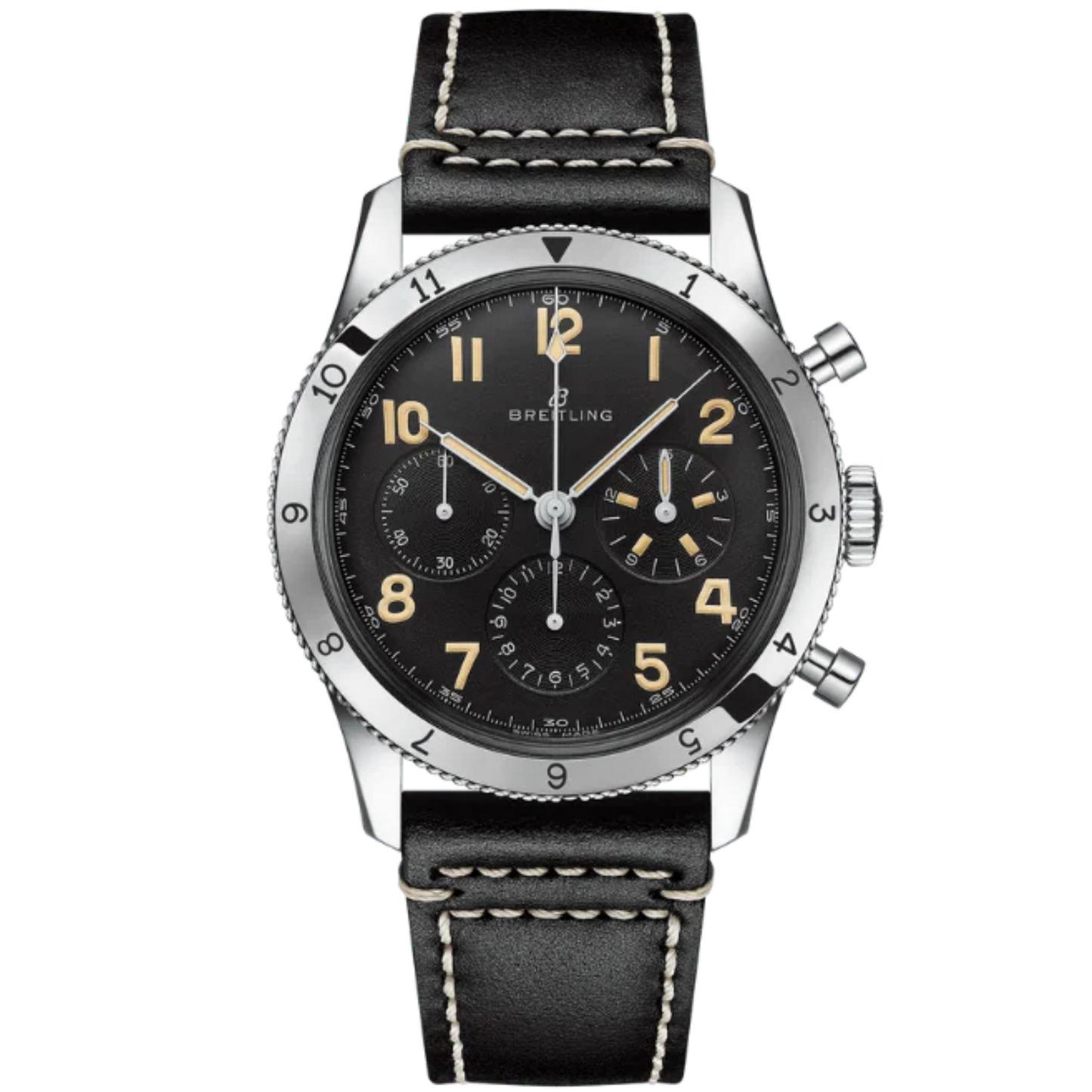 AVI REF. 765 1953 RE-EDITION 41 MM STAINLESS STEEL WITH BLACK DIAL