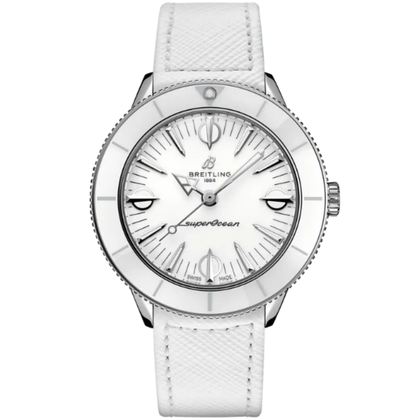 SUPEROCEAN HERITAGE '57 PASTEL PARADISE 38 MM STAINLESS STEEL WITH WHITE DIAL