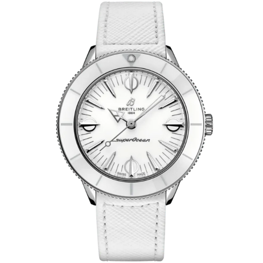 SUPEROCEAN HERITAGE '57 PASTEL PARADISE 38 MM STAINLESS STEEL WITH WHITE DIAL