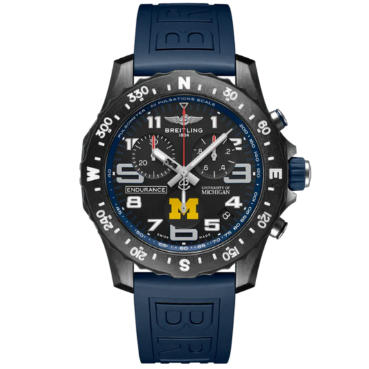 ENDURANCE PRO UNIVERSITY OF MICHIGAN™ 44 MM BREITLIGHT® CASE WITH BLACK DIAL