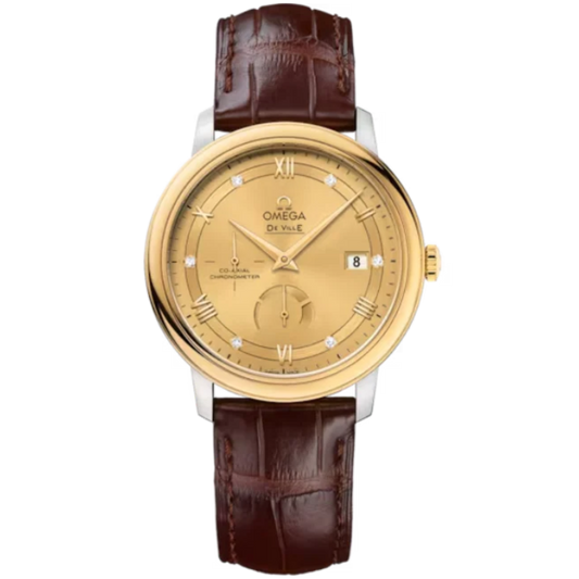 DE VILLE PRESTIGE 39 MM STAINLESS STEEL - YELLOW GOLD WITH YELLOW DIAL