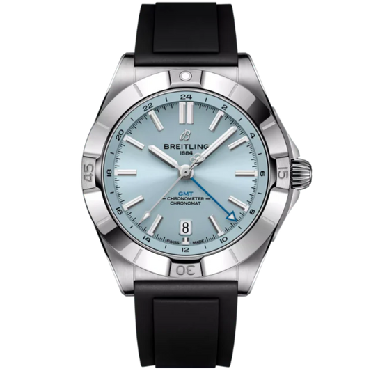 CHRONOMAT AUTOMATIC GMT 40 MM STAINLESS STEEL & PLATINUM WITH ICE BLUE DIAL