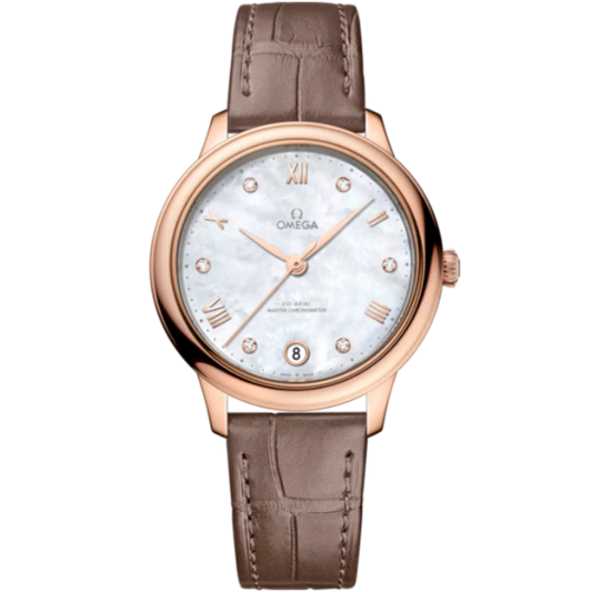 DE VILLE PRESTIGE 34 MM SEDNA™ GOLD WITH MOTHER OF PEARL DIAL