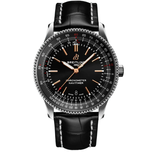 NAVITIMER AUTOMATIC 41 MM STAINLESS STEEL WITH BLACK DIAL