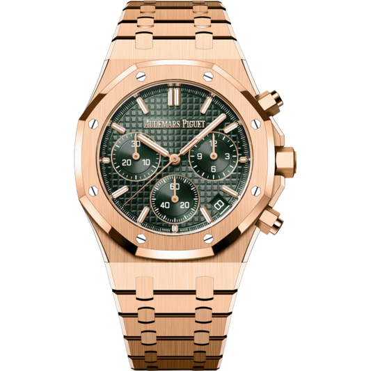 Audemars Piguet Royal Oak Ref. 26240OR.OO.1320OR.04 41MM Rose Gold With a Khaki Grande Tapisserie Dial