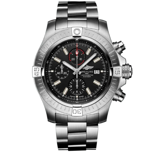 SUPER AVENGER CHRONOGRAPH 48 MM STAINLESS STEEL AND BLACK DIAL
