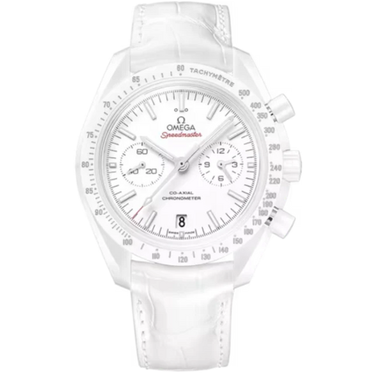 SPEEDMASTER DARK SIDE OF THE MOON WHITE SIDE OF THE MOON 44 MM WHITE CERAMIC WITH WHITE DIAL