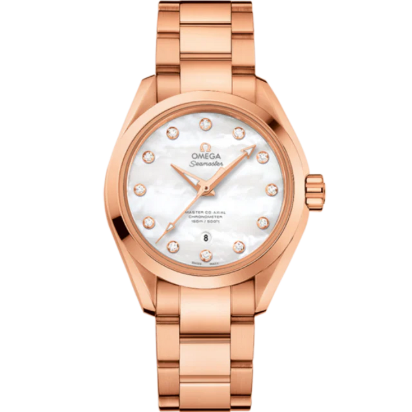 SEAMASTER AQUA TERRA 150M 34 MM SEDNA™ GOLD WITH MOTHER OF PEARL DIAL