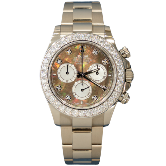 Rolex Daytona Ref. 126579RBR White Gold MOP Dial with Diamond Markers/Diamond Bezel