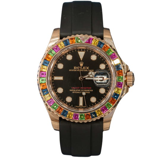 Rolex Yacht Master Ref. 116695SATS "Tutti Fruity" Factory Bezel 40mm on Oysterflex