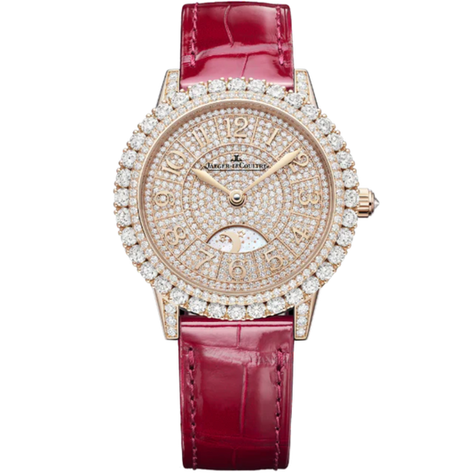 RENDEZ-VOUS DAZZLING NIGHT & DAY 36 MM 18K ROSE GOLD WITH GOLDEN GEM SET DIAL