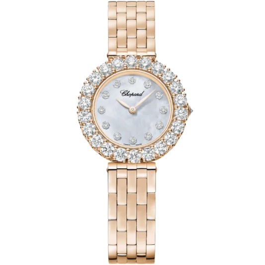 L'HEURE DU DIAMANT 30 MM ETHICAL ROSE GOLD WITH MOTHER OF PEARL DIAL