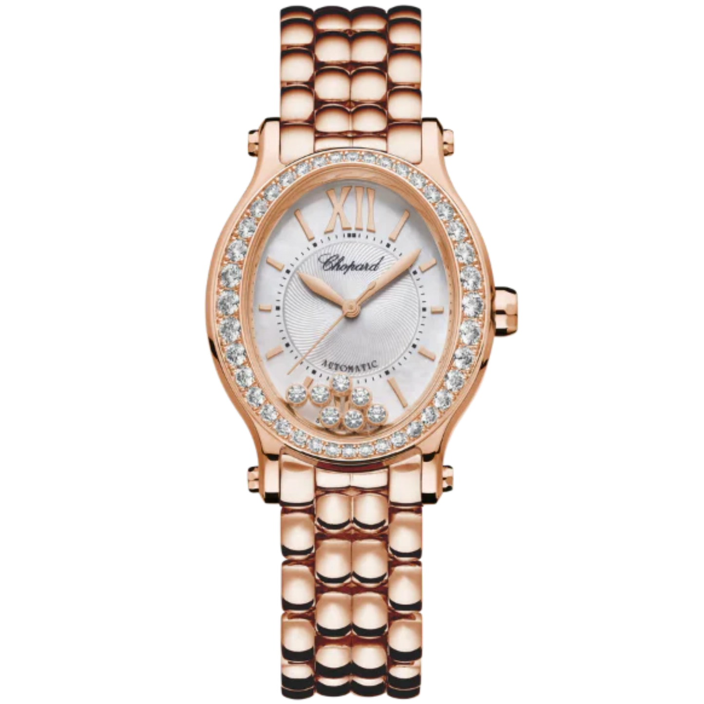 HAPPY SPORT 31 MM ETHICAL ROSE GOLD WITH SILVER DIAL