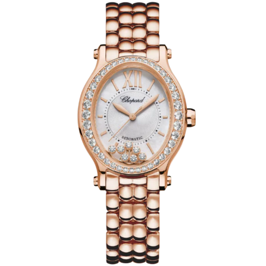 HAPPY SPORT 31 MM ETHICAL ROSE GOLD WITH SILVER DIAL