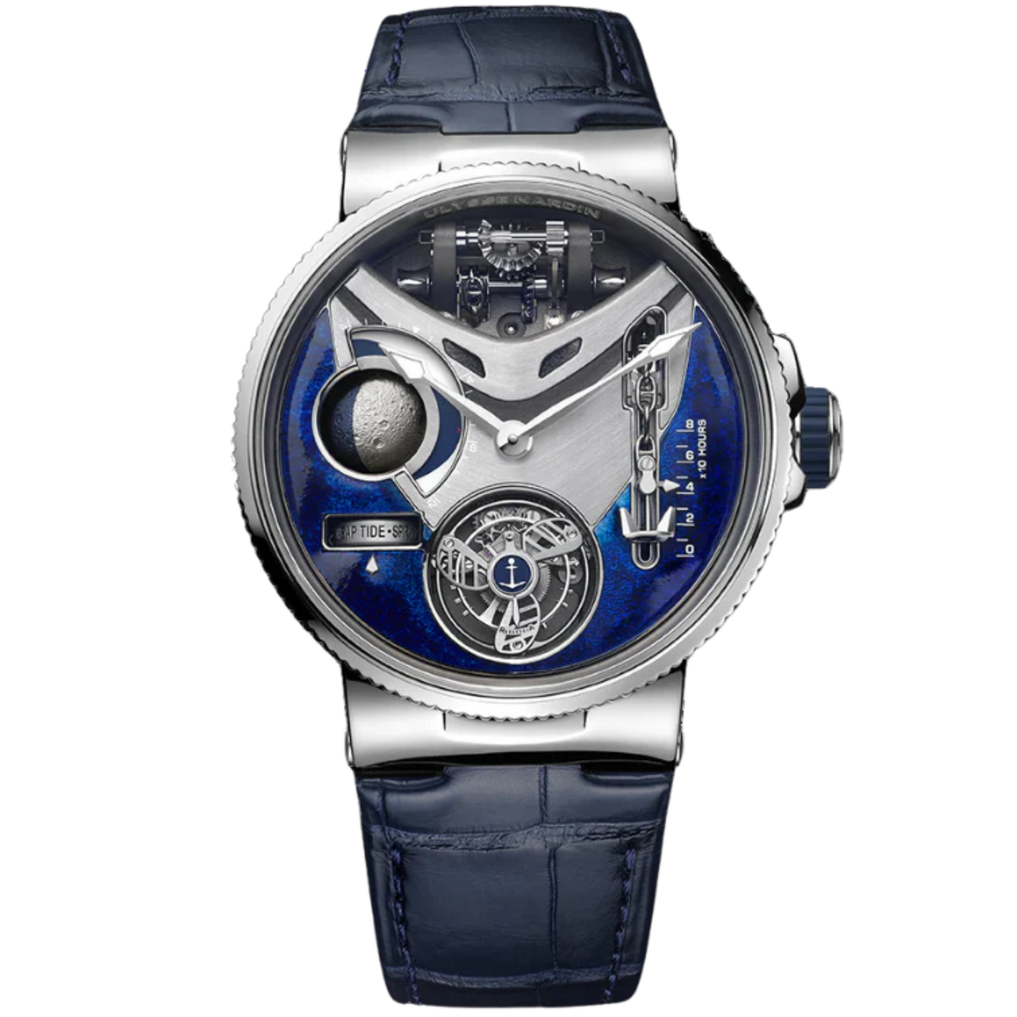MARINE MEGA YACHT 44 MM PLATINUM WITH SILVER DIAL