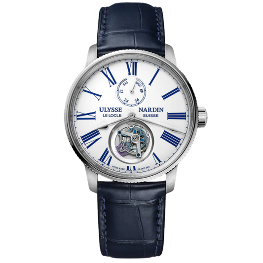 TORPILLEUR TOURBILLON 42 MM STAINLESS STEEL WITH WHITE DIAL