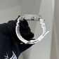 Casio Iced out G Shock Analog (White Gold with Tiffany Blue Dial and White Strap)